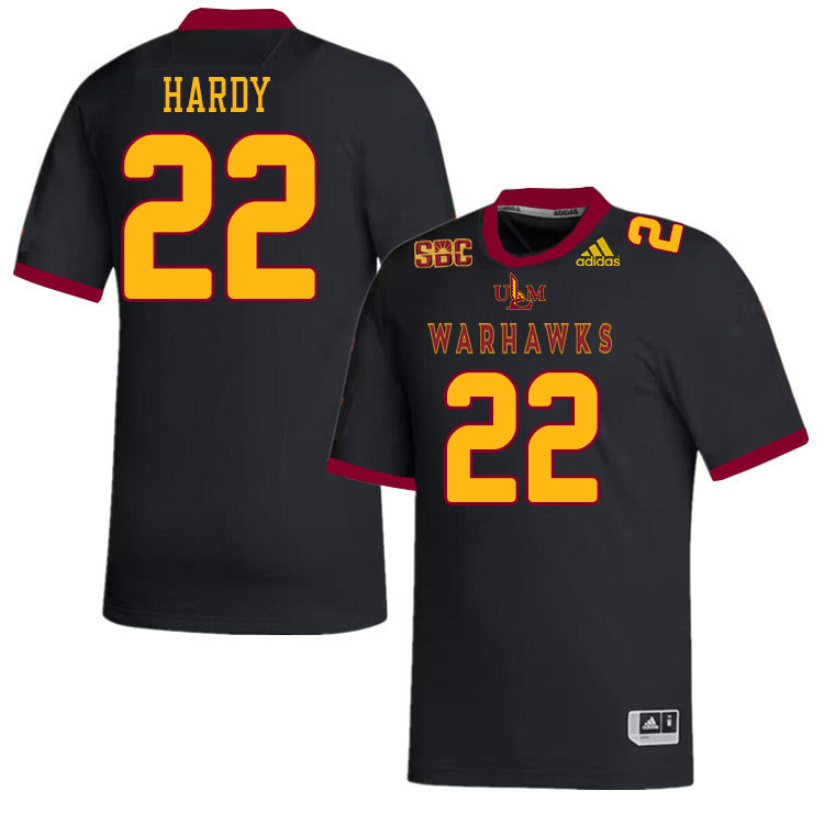 #22 Ahmad Hardy Louisiana-Monroe Warhawks College Football Jerseys Stitched-Black